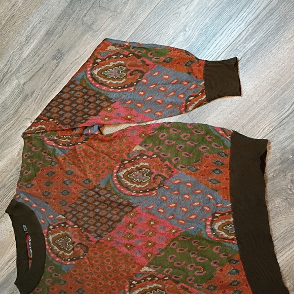 Santana Men's Pattern Sweater Size Large Vintage Unisex - Picture 4 of 9